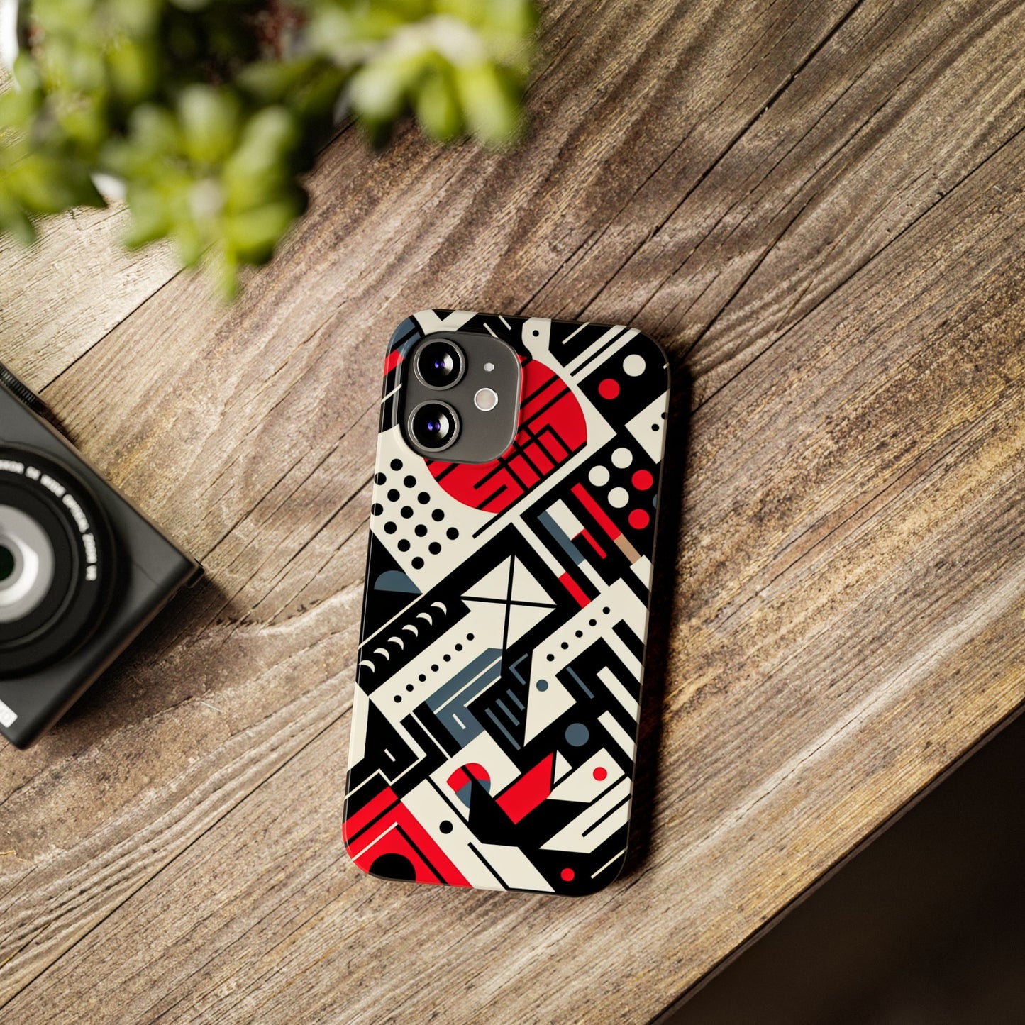 Geometric Abstract Slim Phone Case - Modern Design for Trendsetters