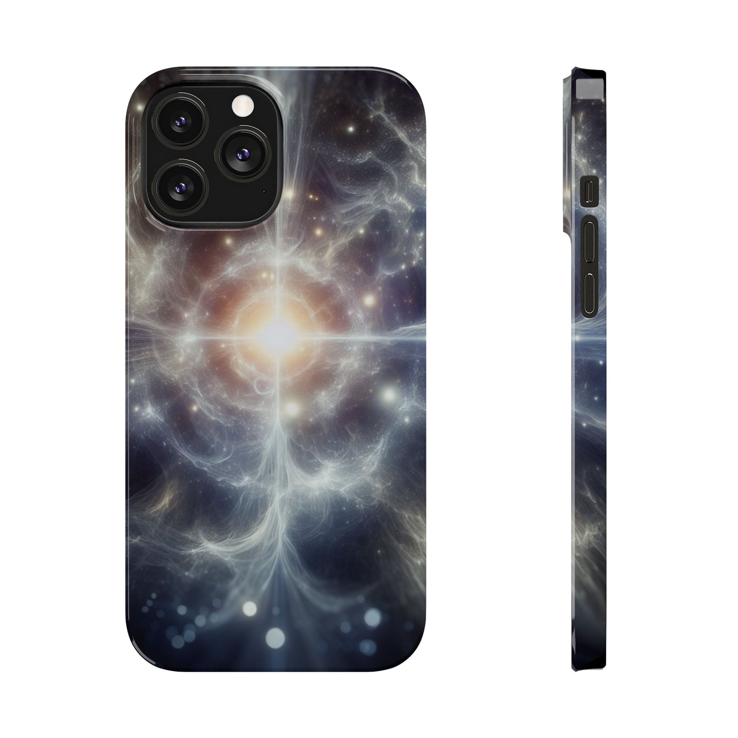 Cosmic Energy Slim Phone Case – Galaxy Design for Astronomy Lovers