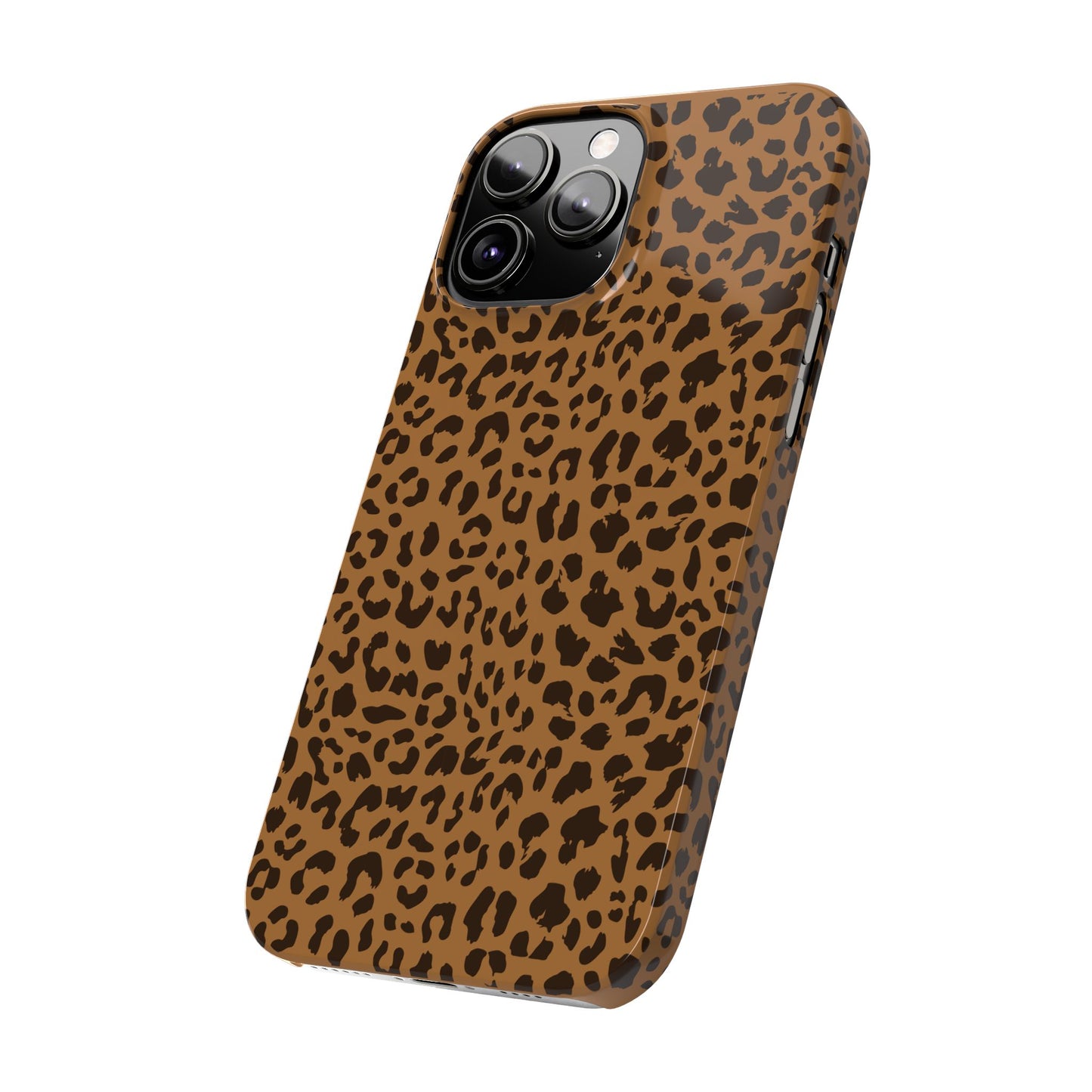 Sleek Leopard Print Slim Phone Case - Stylish & Durable Protection