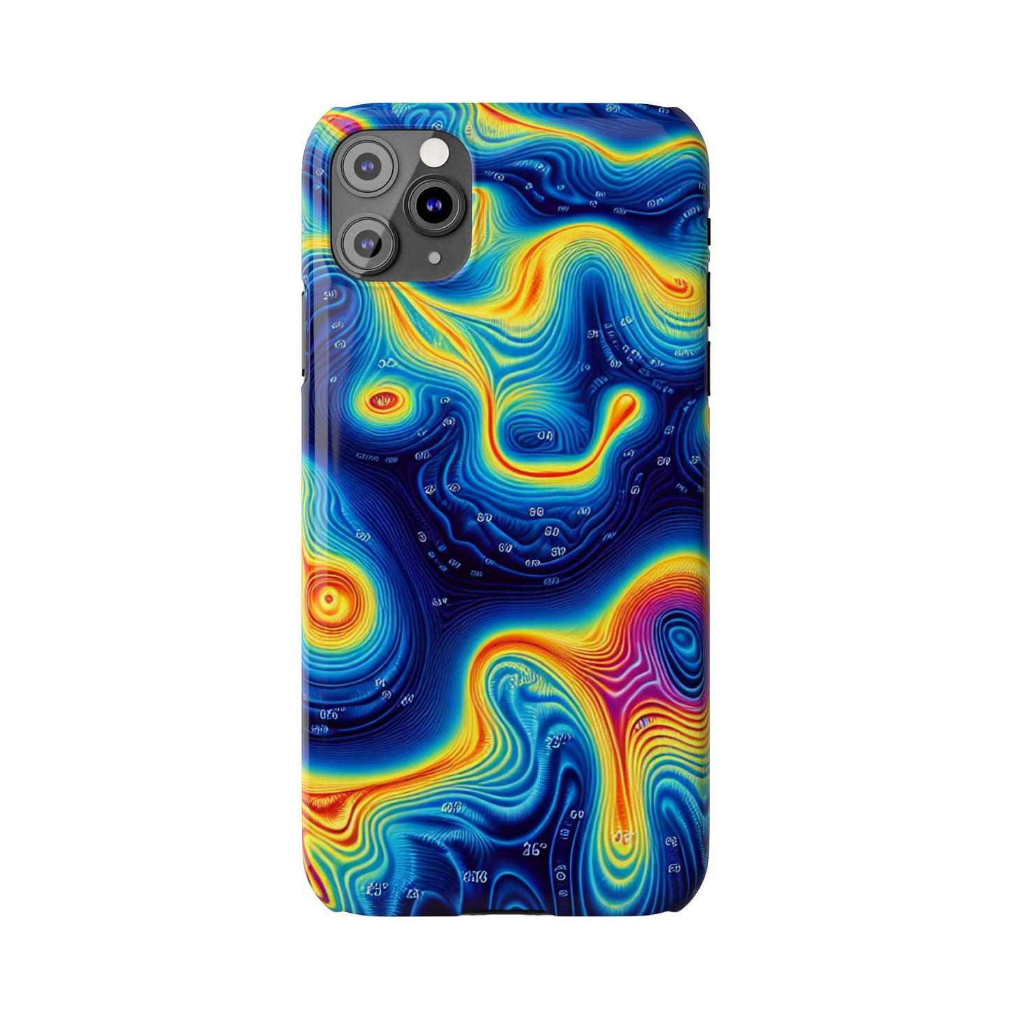 Thermal islands Phone Case - Colorful Geometric Design for Art Lovers