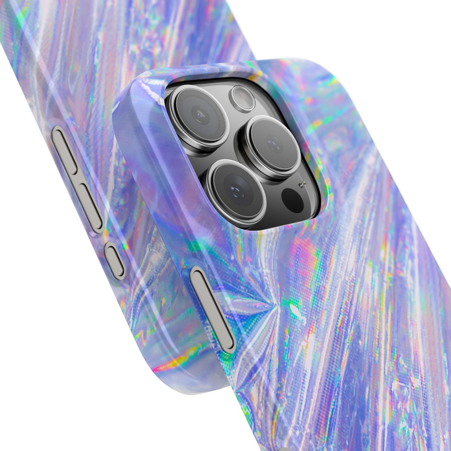 Iridescent Slim Phone Case - Holographic Design for Trendy Protection