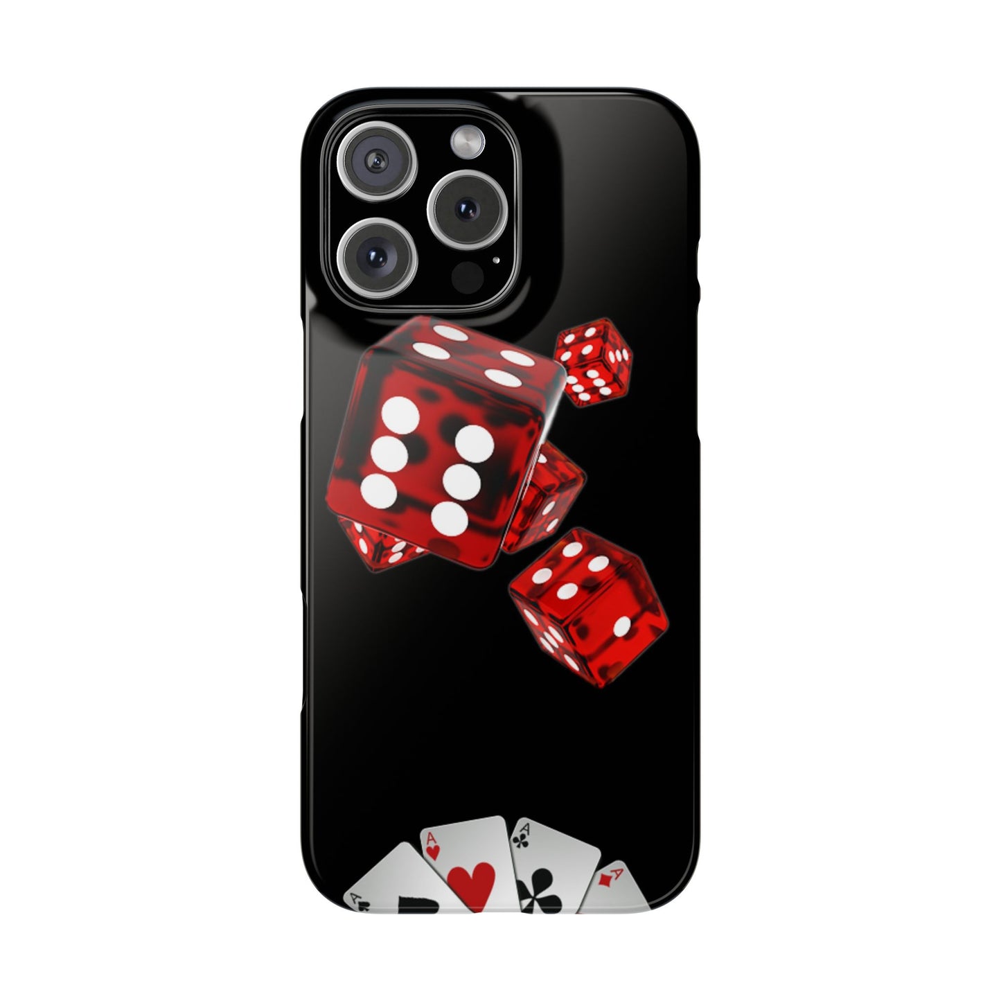 Sleek Casino Dice Slim Phone Case – Perfect for Gamblers and Poker Enthusiasts