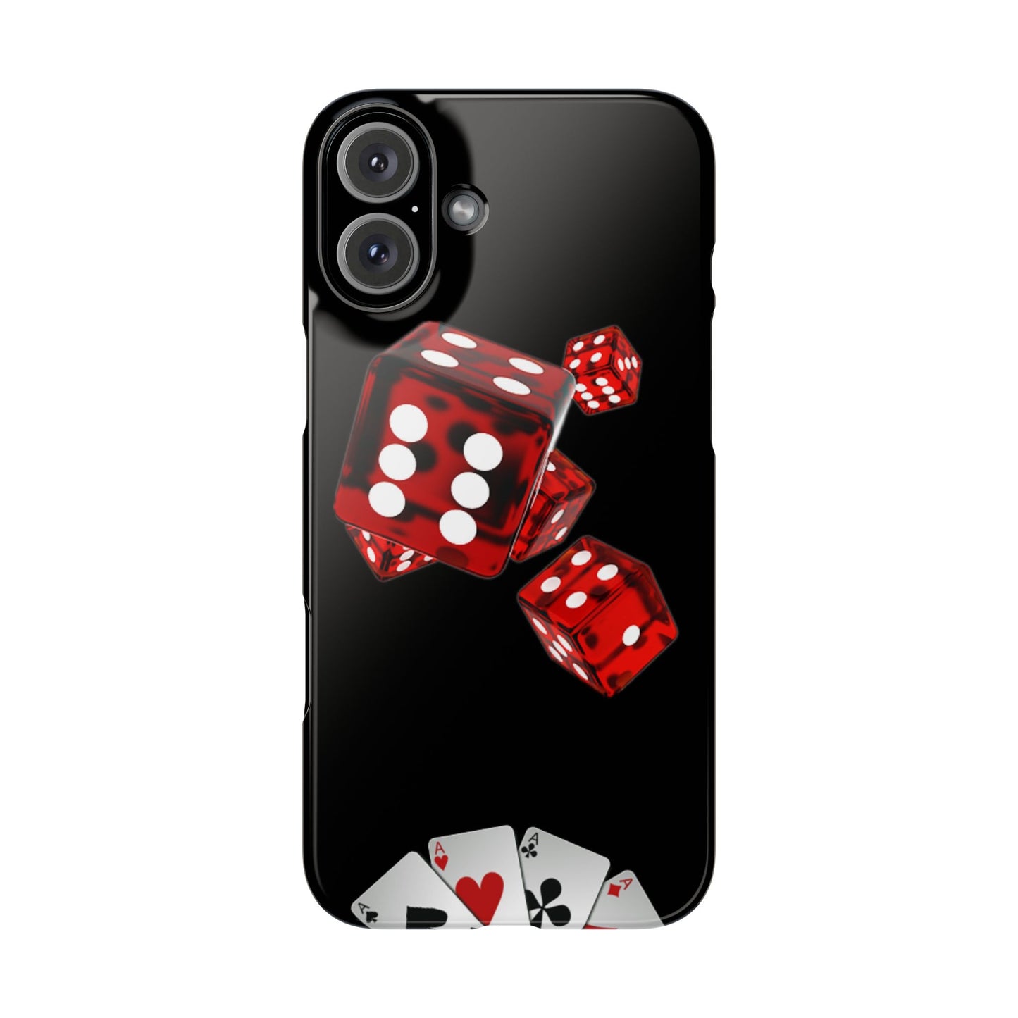 Sleek Casino Dice Slim Phone Case – Perfect for Gamblers and Poker Enthusiasts