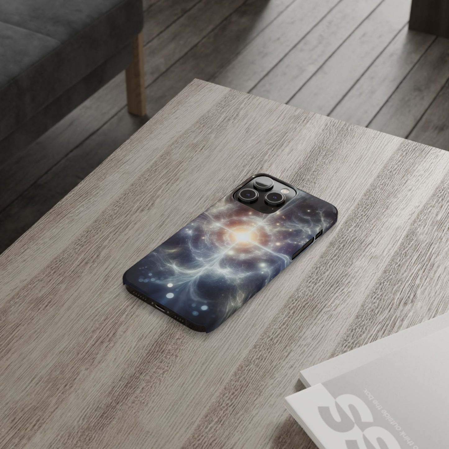 Cosmic Energy Slim Phone Case – Galaxy Design for Astronomy Lovers