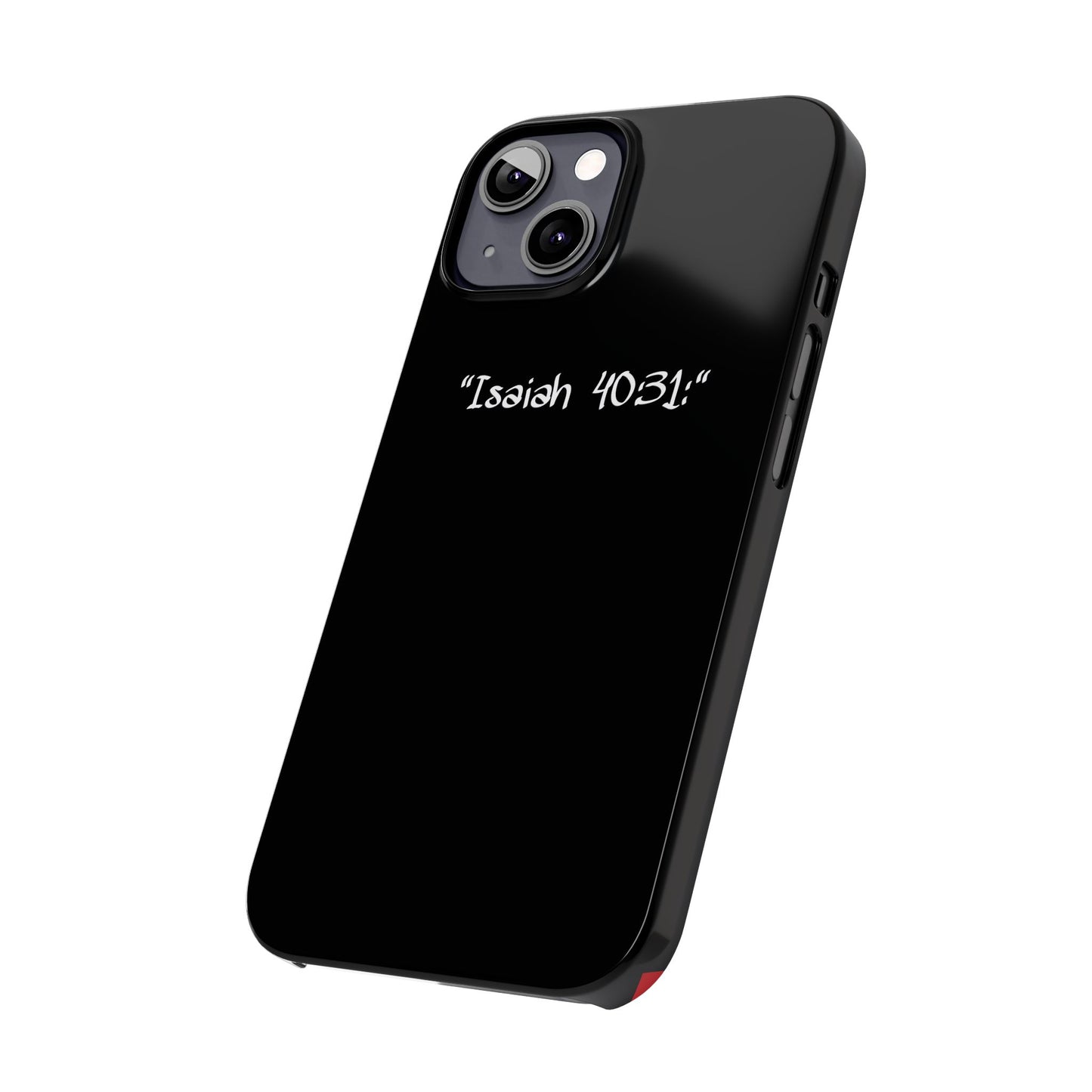 Bible verse "Isaiah 40.31:" - Iphone Case