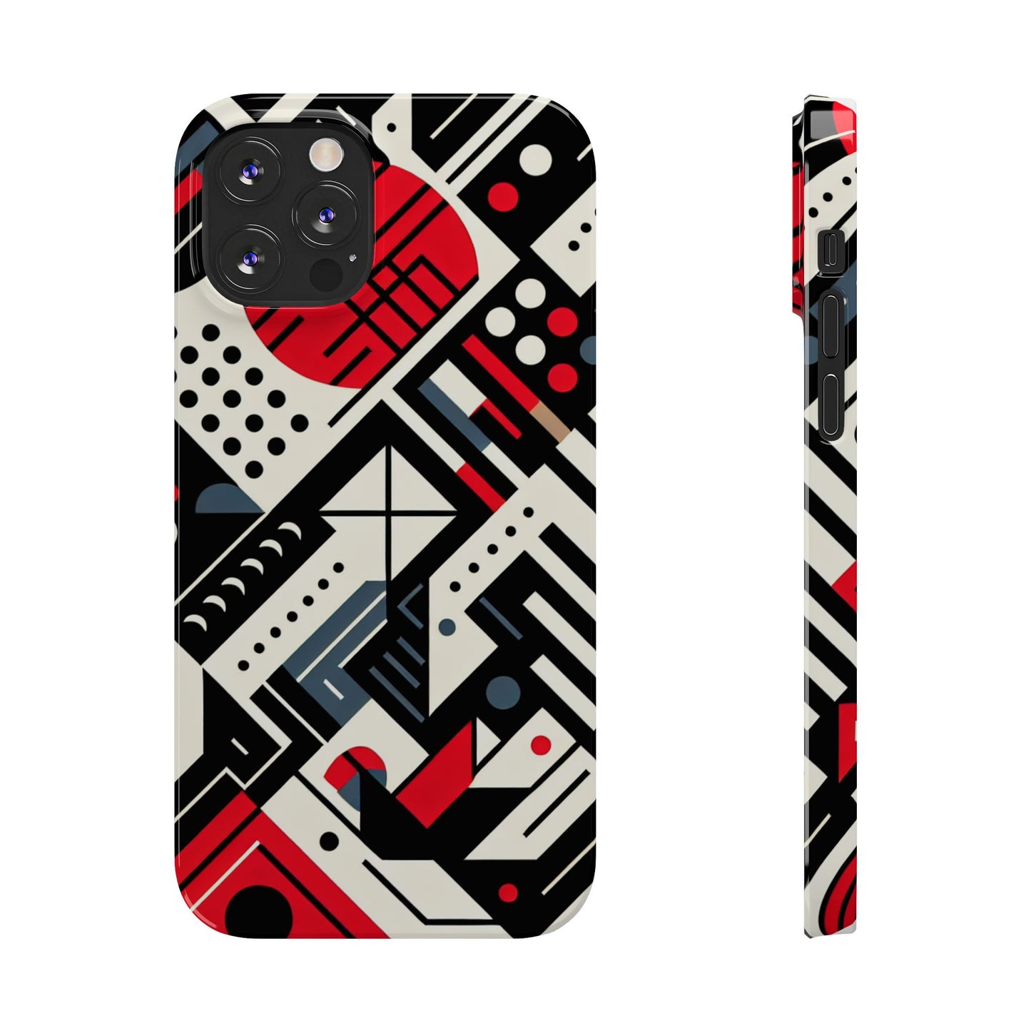 Geometric Abstract Slim Phone Case - Modern Design for Trendsetters