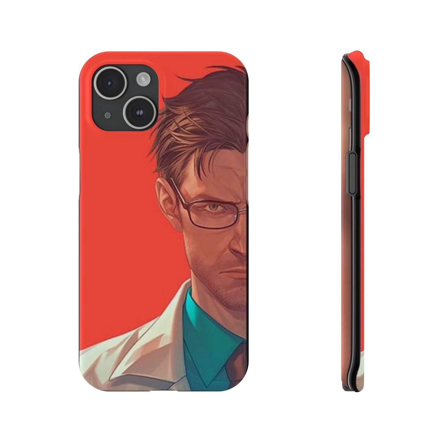 Stylish Slim Phone Case featuring Bold Artistic Design