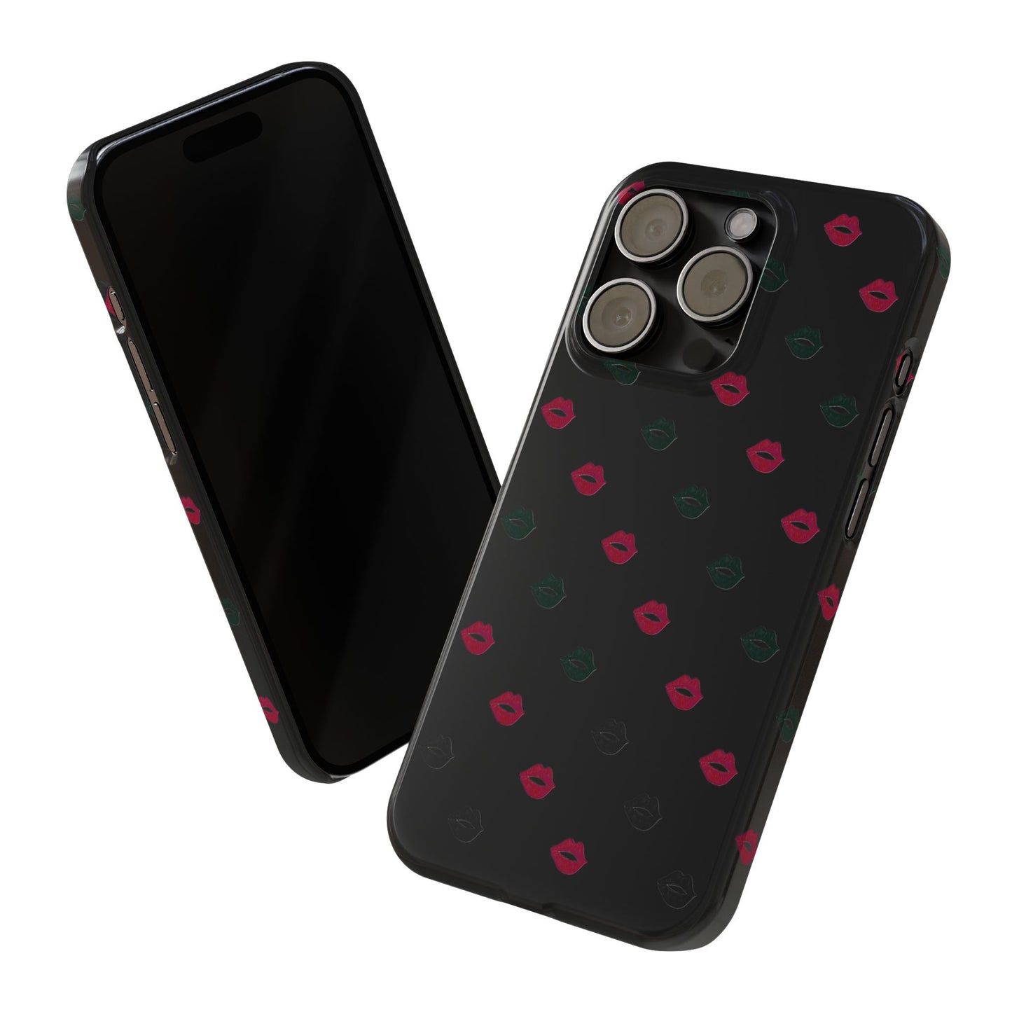 Chic Lip Pattern Slim Phone Case - Stylish Protection for Trendsetters