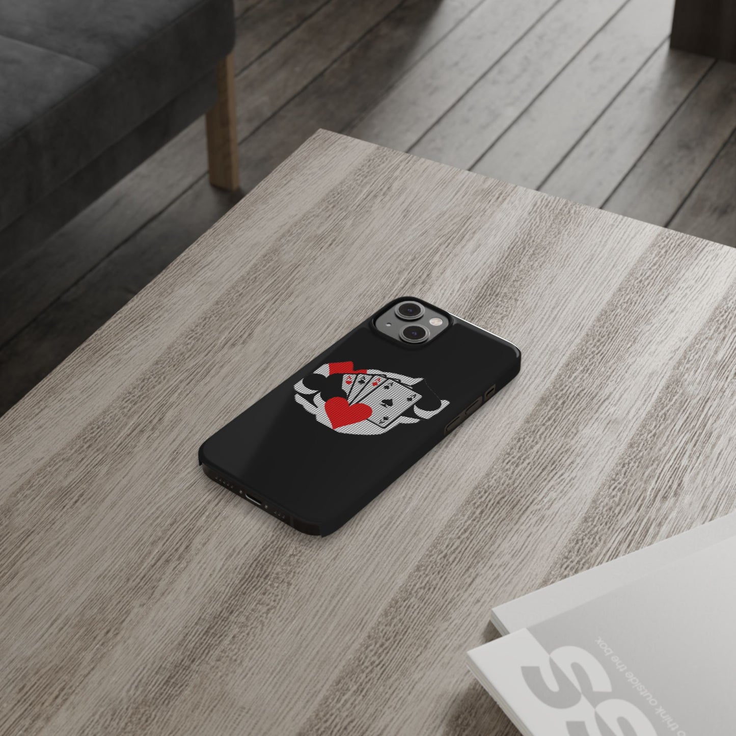 Stylish Slim Phone Case with Poker Design - Perfect for Gamers and Card Enthusiasts