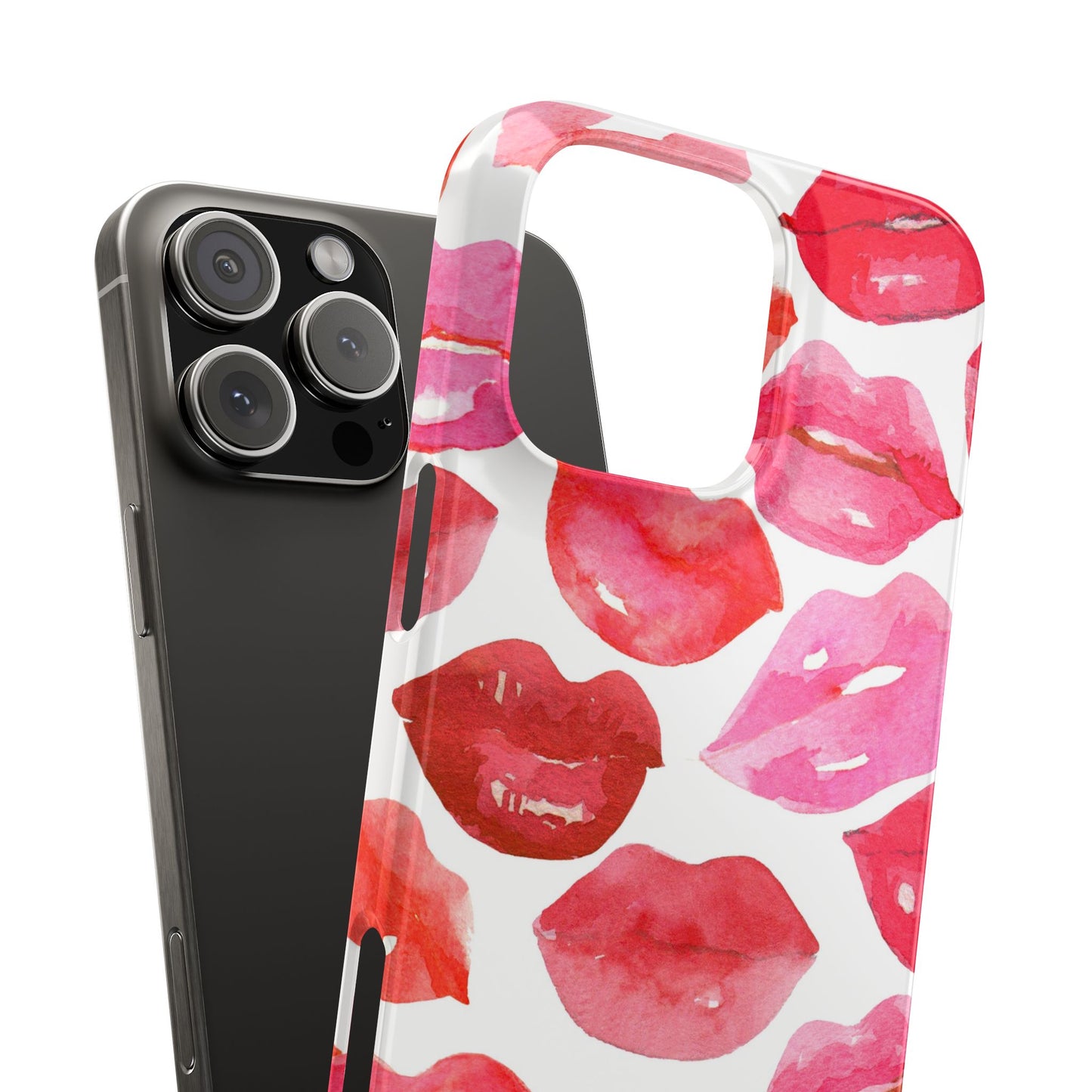 Romantic Kiss Lip Design Slim Phone Case - Perfect Gift for Valentine's Day