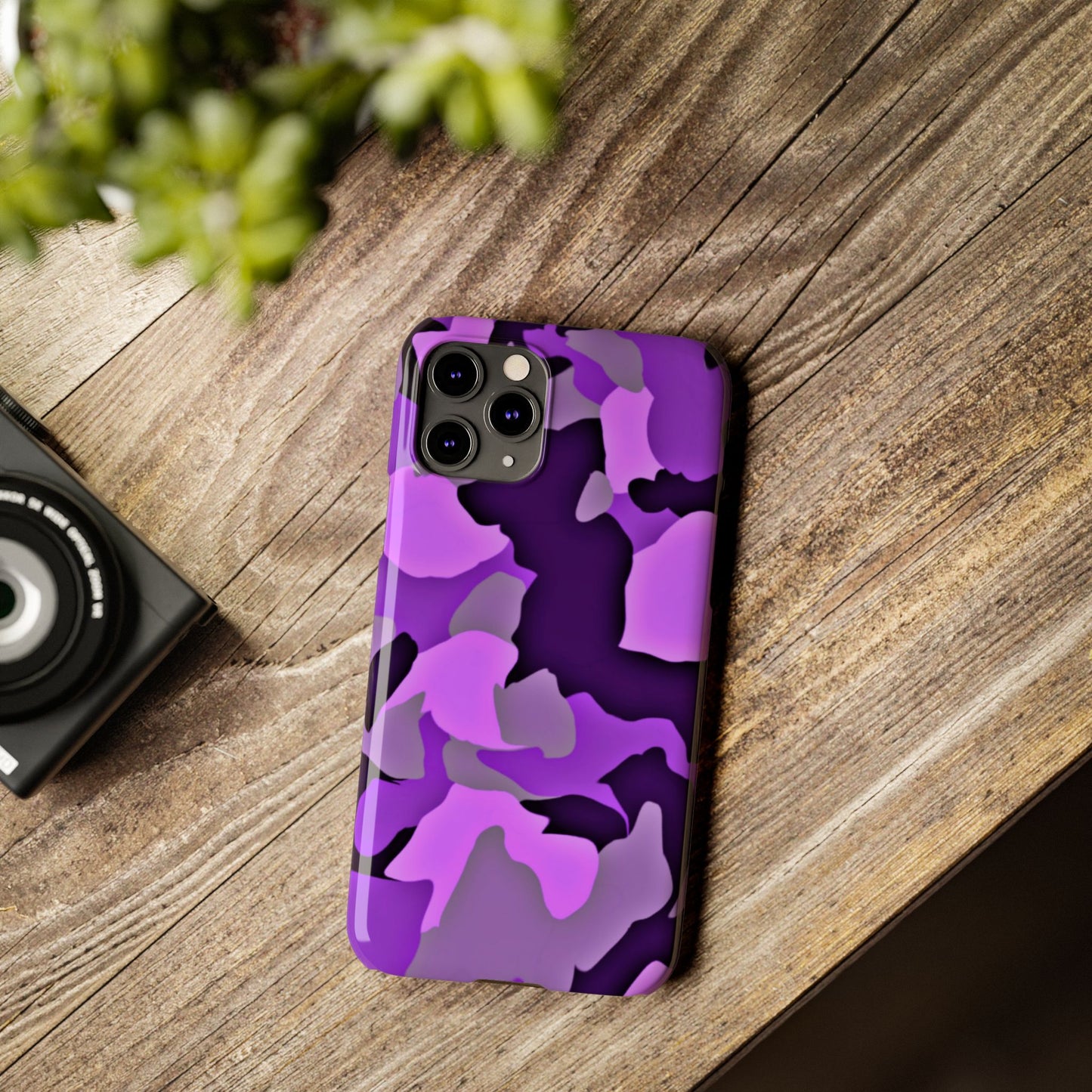 Colorful Purple Abstract Slim Phone Case - Stylish Mobile Accessory for Trendsetters