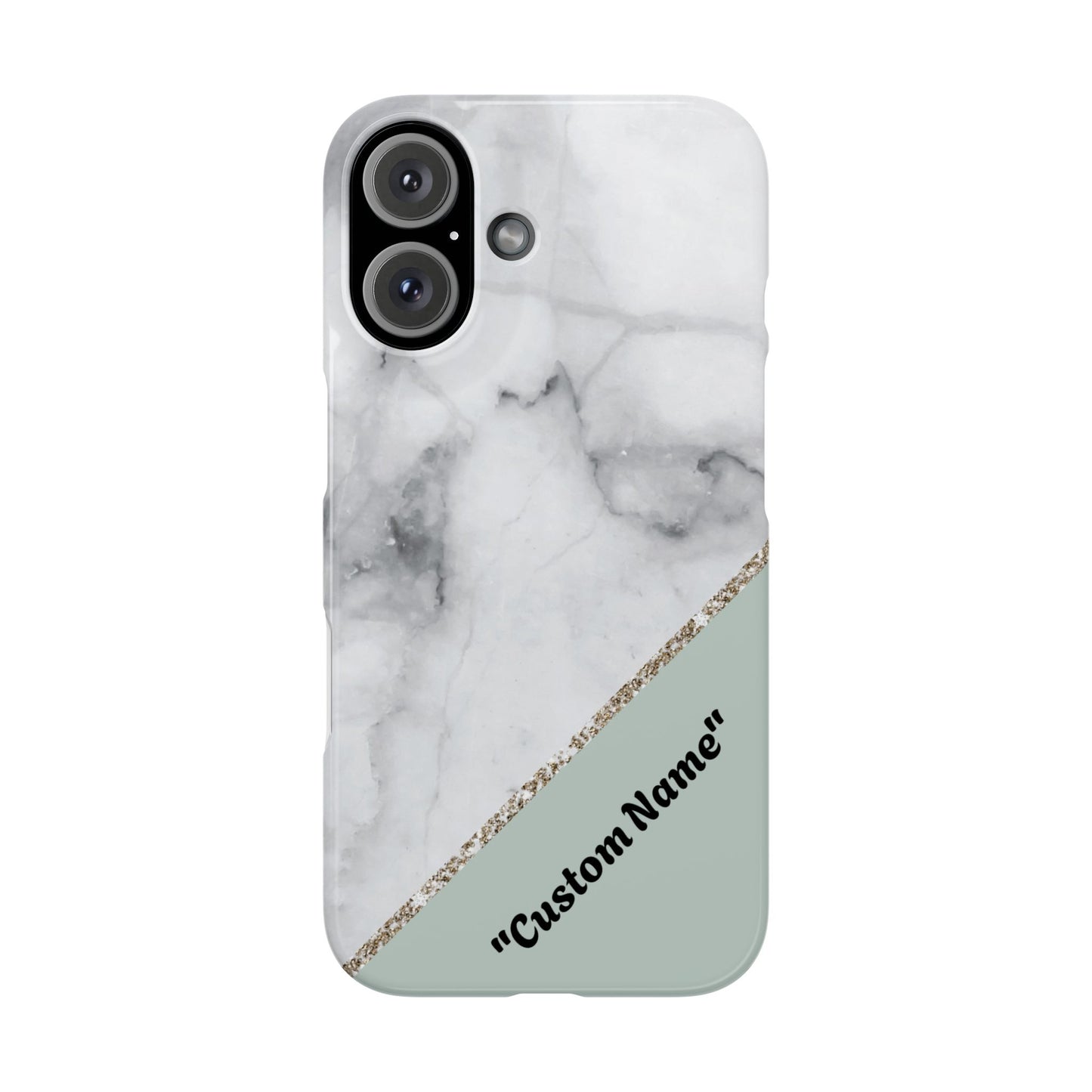 Custom Marble Slim Phone Case - Personalized Design for Trendy Protection