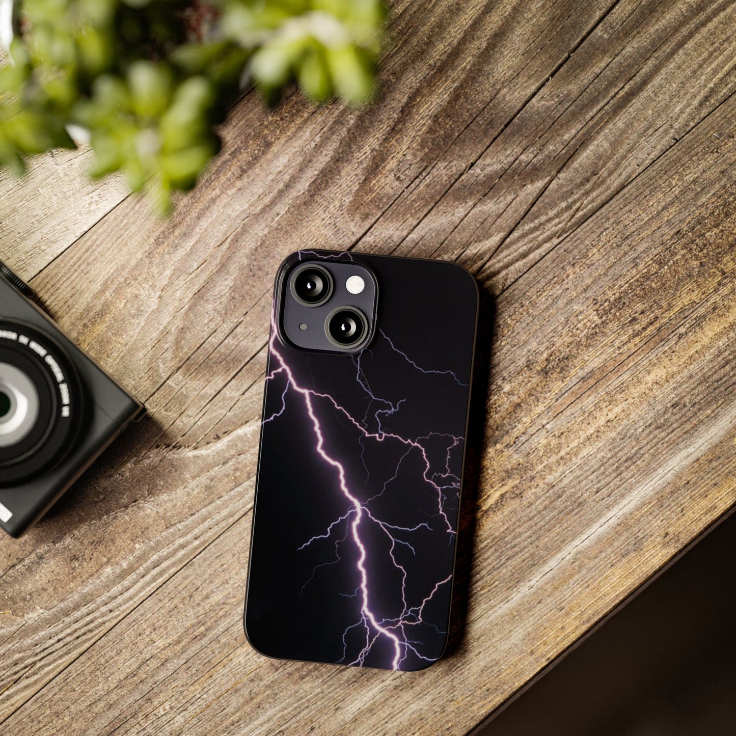 Lightning Bolt Slim Phone Case - Edgy, Stylish Protection for Your Device