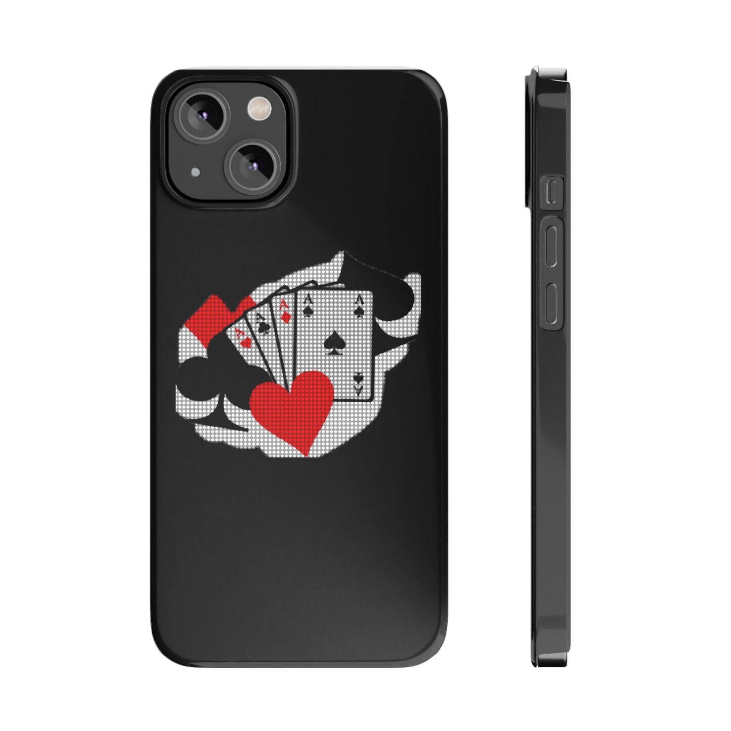 Stylish Slim Phone Case with Poker Design - Perfect for Gamers and Card Enthusiasts