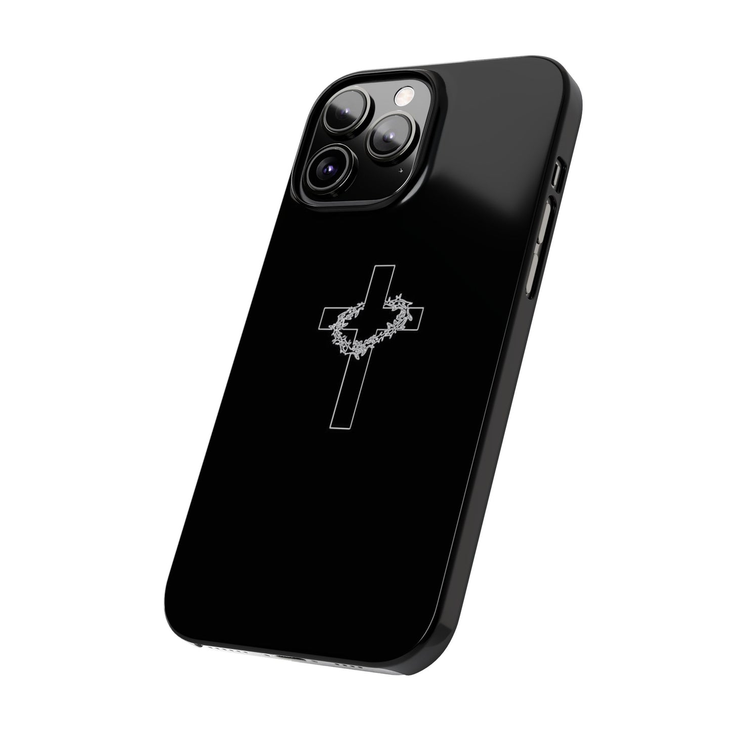 Faith-Inspired Slim Phone Case with Cross Design