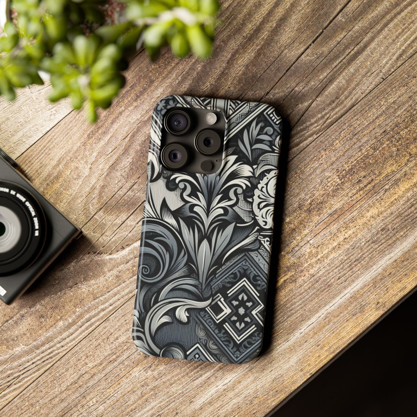 Elegant Floral Slim Phone Case - Stylish Protection for Modern Aesthetics