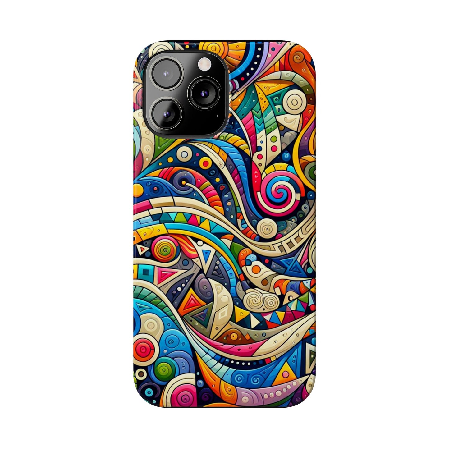 Colorful Abstract Slim Phone Case - Creative Art Design