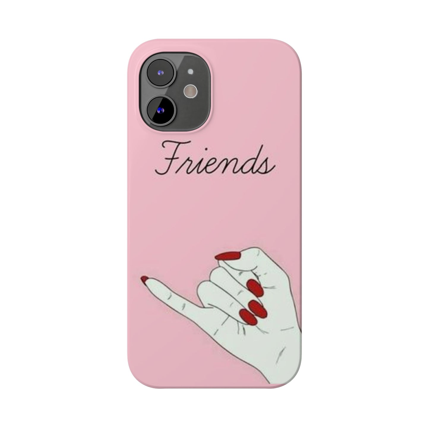 Stylish Slim Phone Case - 'Friends' Design - Perfect Gift for Besties