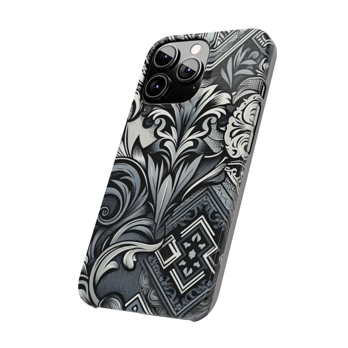 Elegant Floral Slim Phone Case - Stylish Protection for Modern Aesthetics