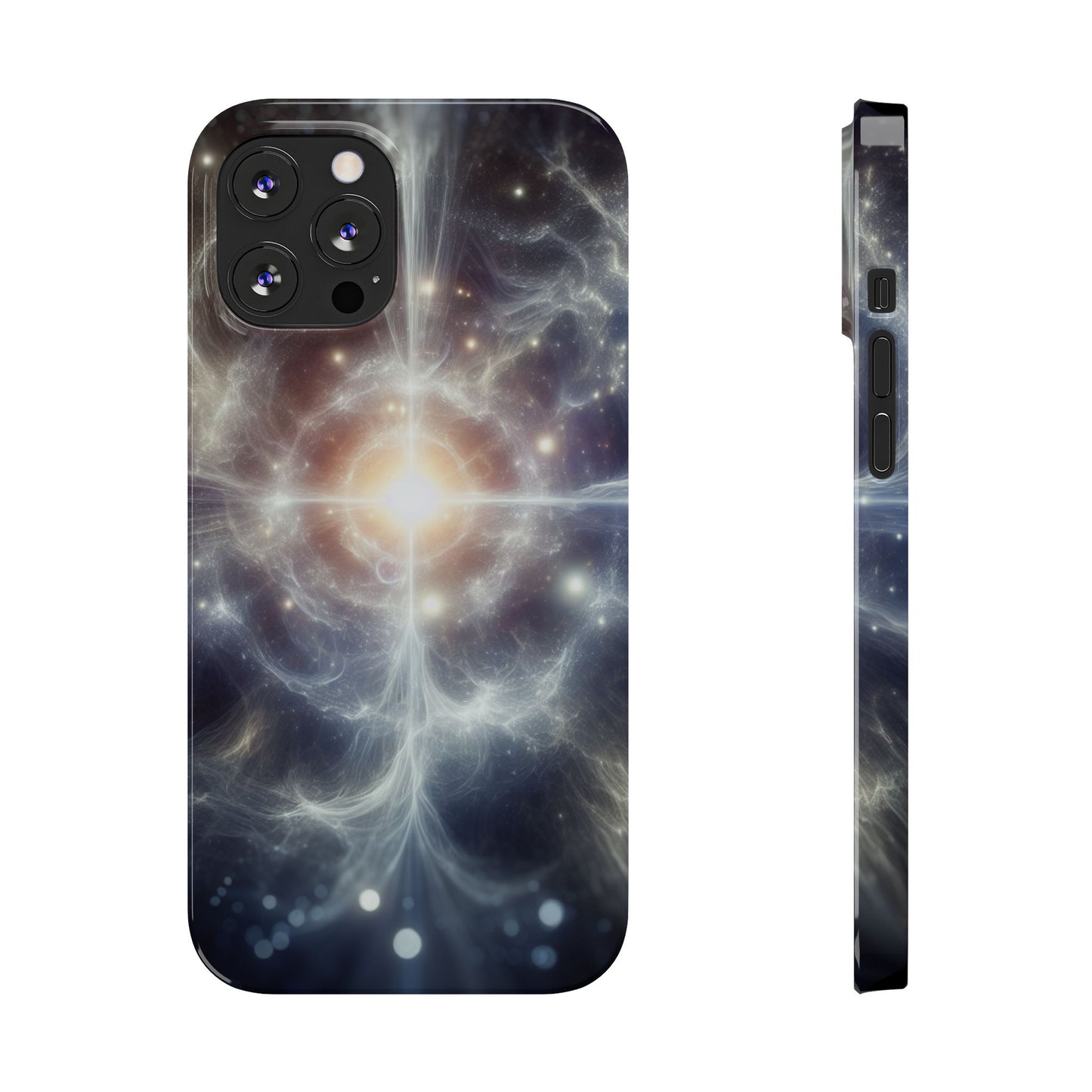 Cosmic Energy Slim Phone Case – Galaxy Design for Astronomy Lovers