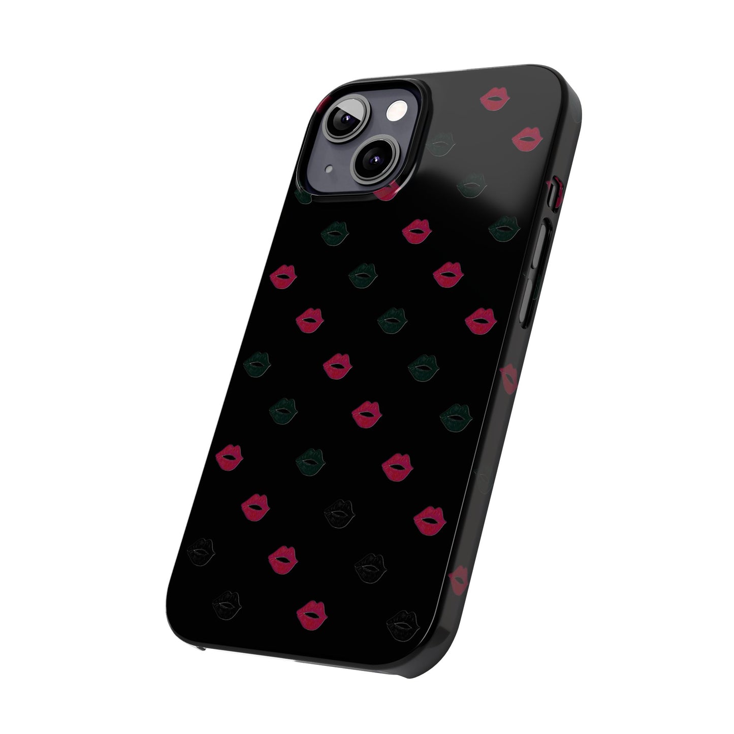 Chic Lip Pattern Slim Phone Case - Stylish Protection for Trendsetters