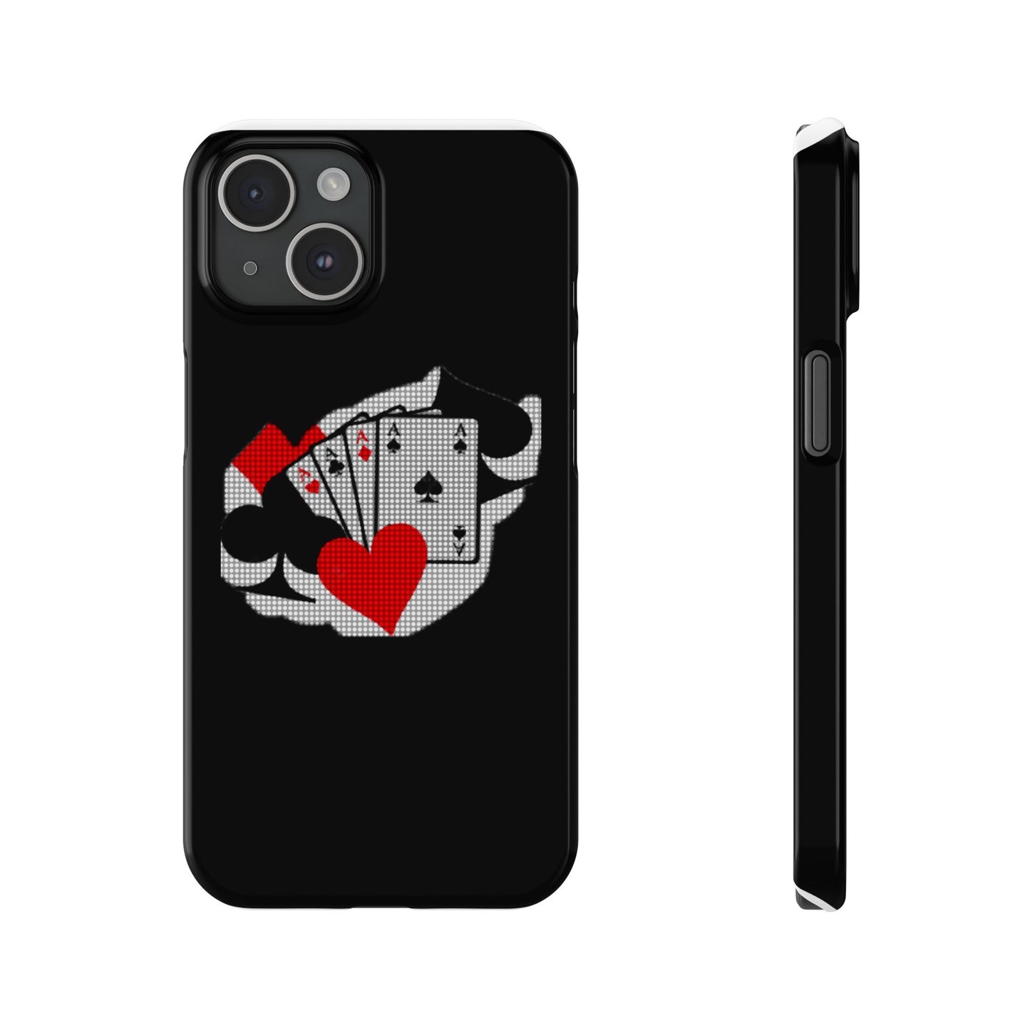 Stylish Slim Phone Case with Poker Design - Perfect for Gamers and Card Enthusiasts