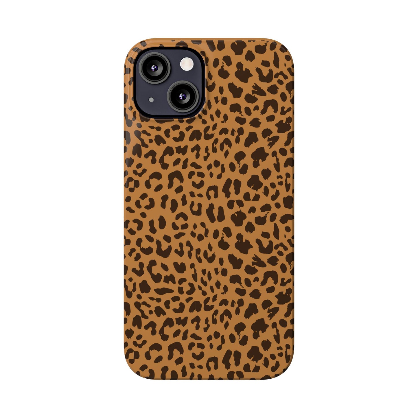 Sleek Leopard Print Slim Phone Case - Stylish & Durable Protection