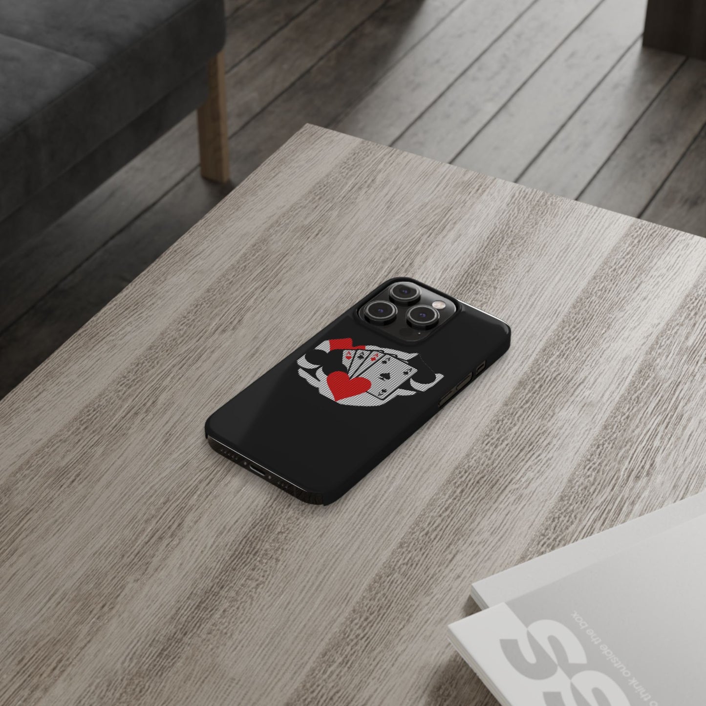 Stylish Slim Phone Case with Poker Design - Perfect for Gamers and Card Enthusiasts