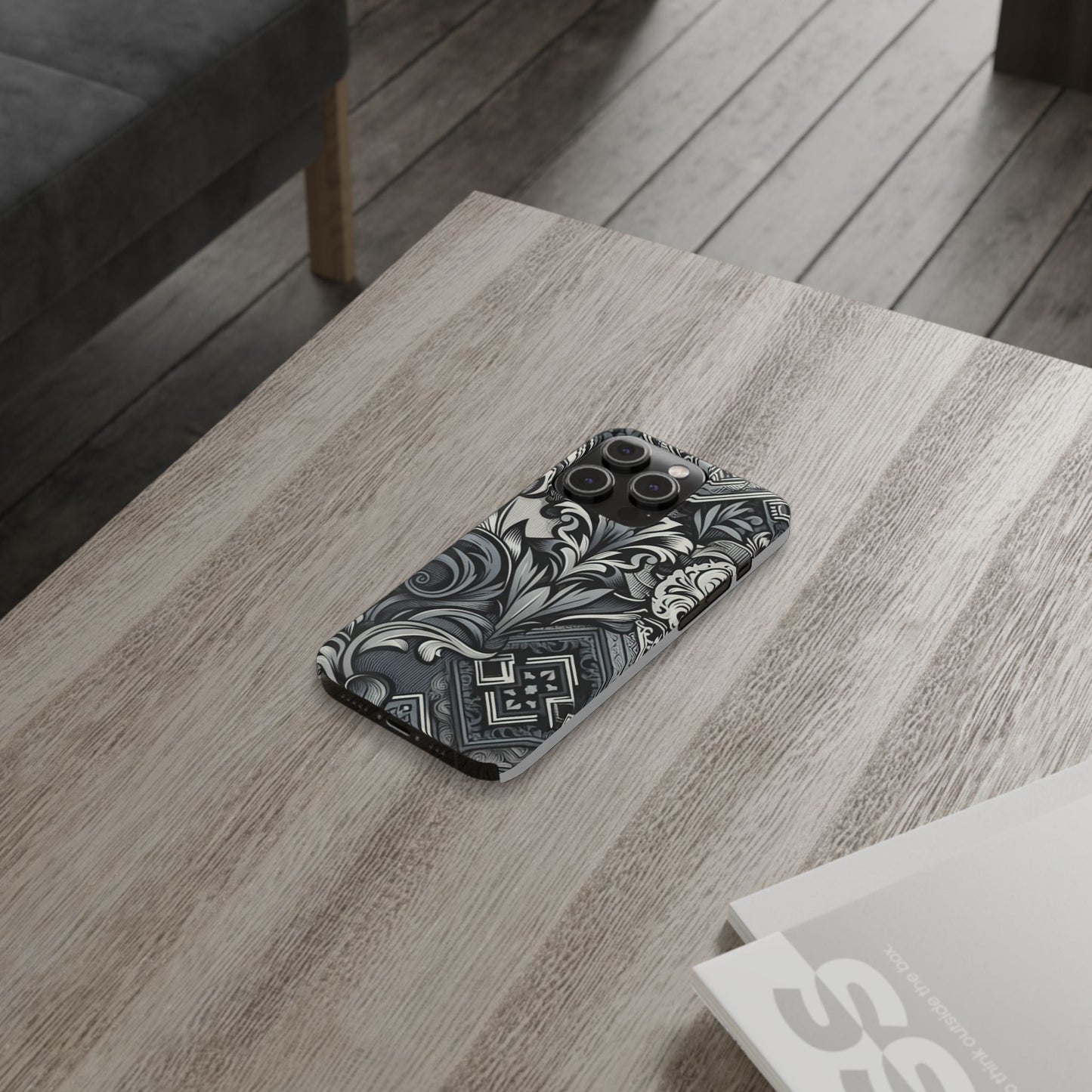 Elegant Floral Slim Phone Case - Stylish Protection for Modern Aesthetics