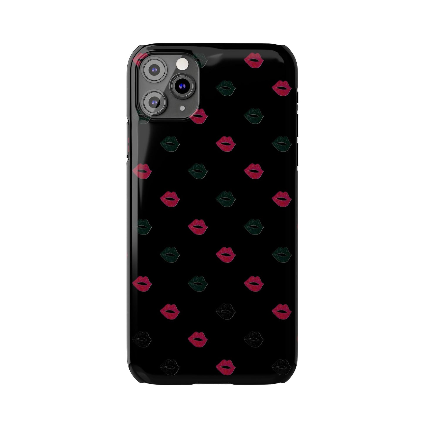 Chic Lip Pattern Slim Phone Case - Stylish Protection for Trendsetters