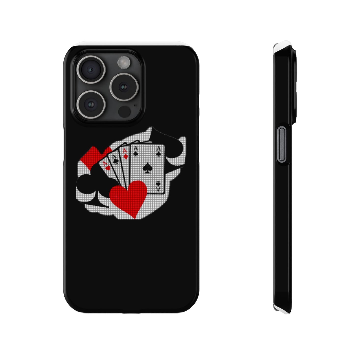 Stylish Slim Phone Case with Poker Design - Perfect for Gamers and Card Enthusiasts