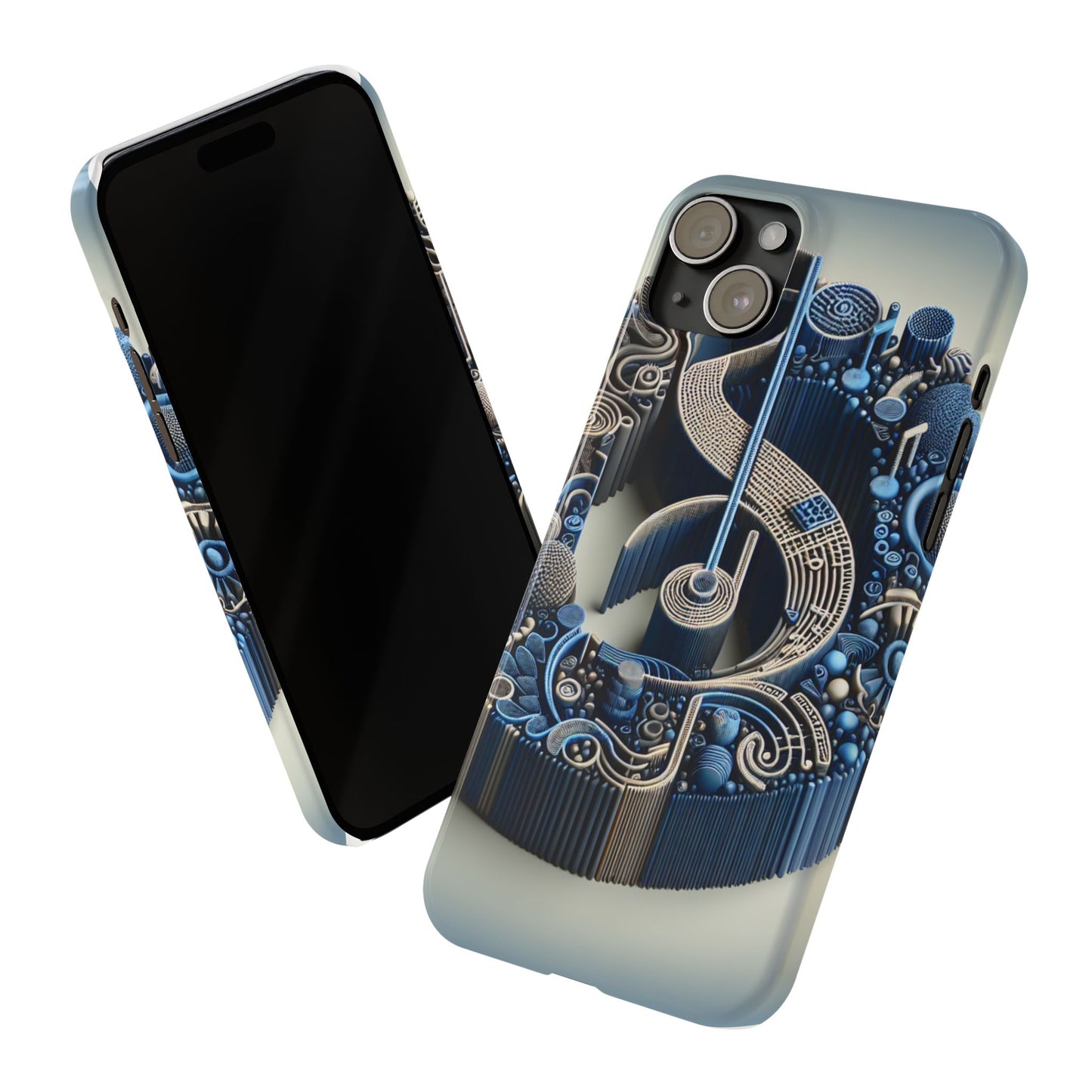 Abstract Musical Note Slim Phone Case - Modern Design for Music Lovers