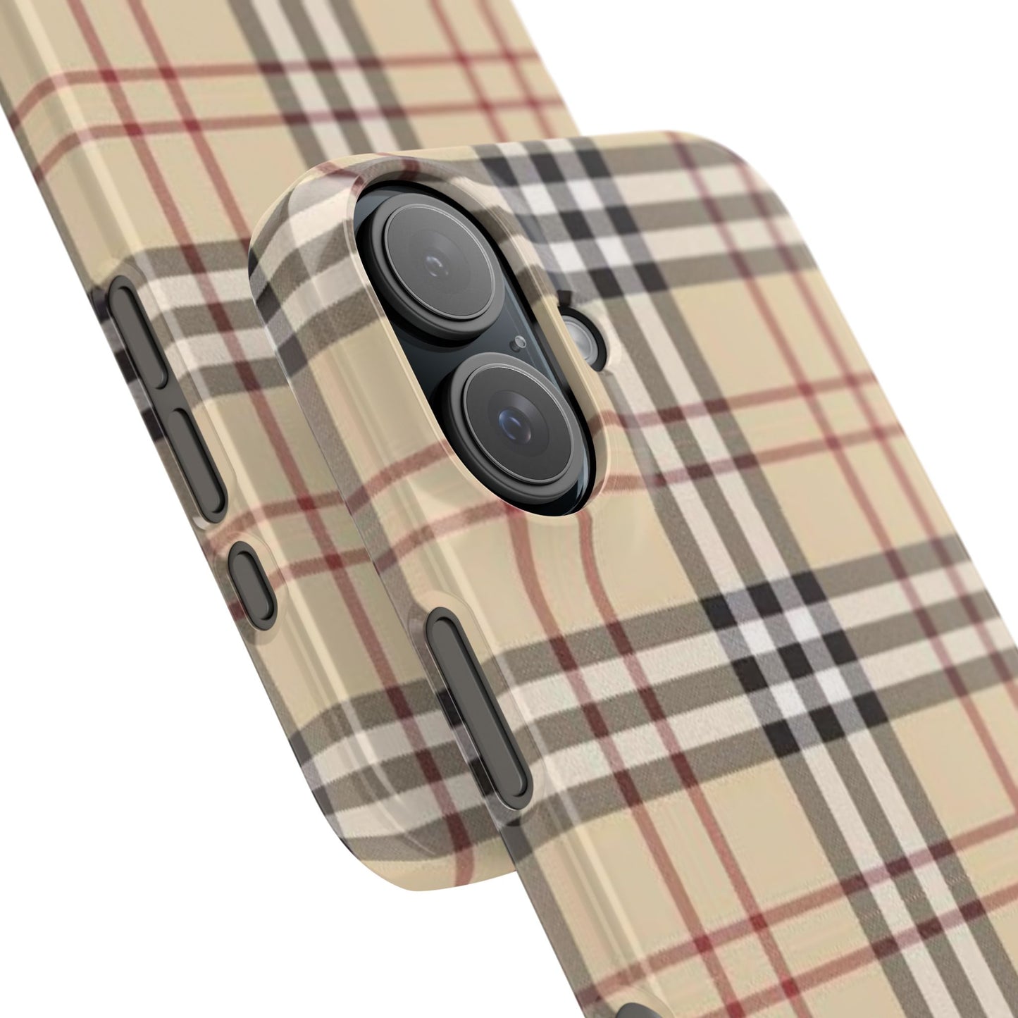 Classic Plaid Slim Phone Case - Stylish and Durable Protective Cover