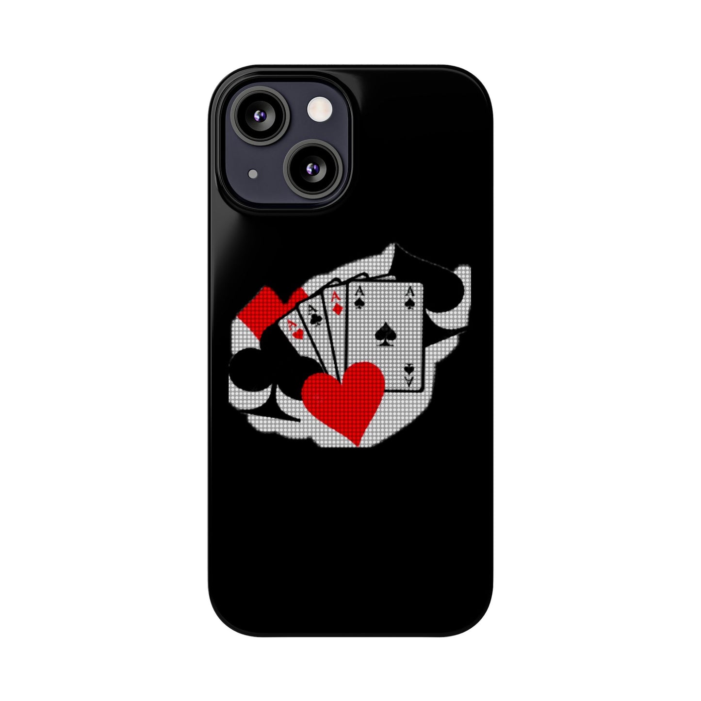 Stylish Slim Phone Case with Poker Design - Perfect for Gamers and Card Enthusiasts