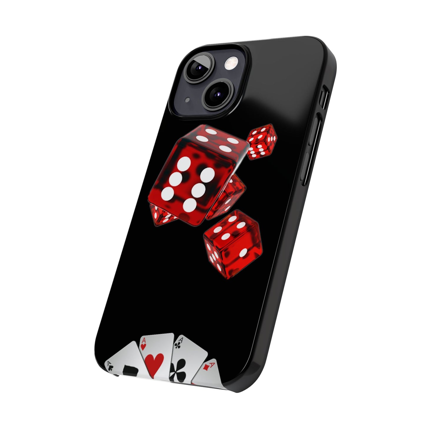 Sleek Casino Dice Slim Phone Case – Perfect for Gamblers and Poker Enthusiasts