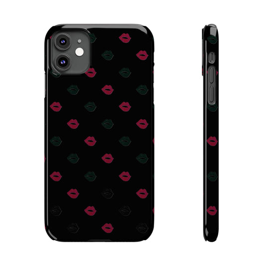 Chic Lip Pattern Slim Phone Case - Stylish Protection for Trendsetters