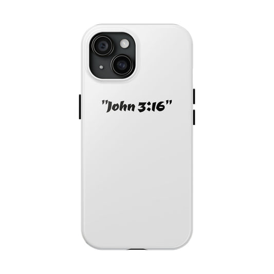 Bible verse "John 3:16" (V2) - Tough iPhone Case