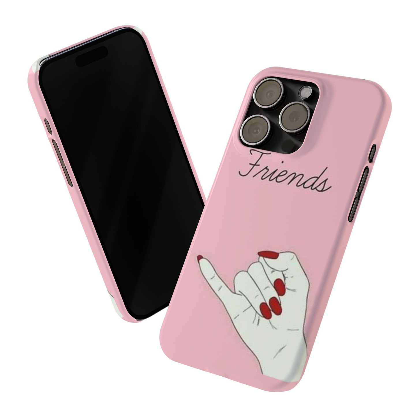 Stylish Slim Phone Case - 'Friends' Design - Perfect Gift for Besties