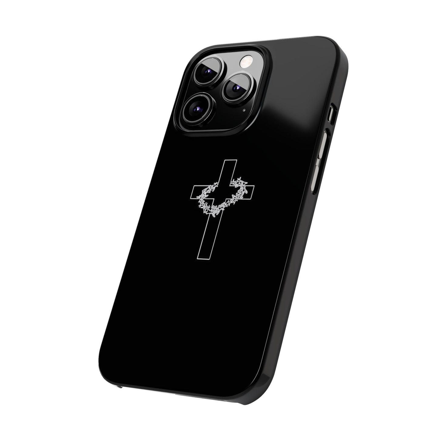 Faith-Inspired Slim Phone Case with Cross Design