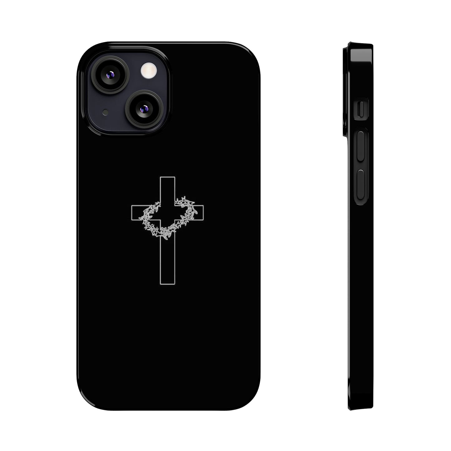 Faith-Inspired Slim Phone Case with Cross Design