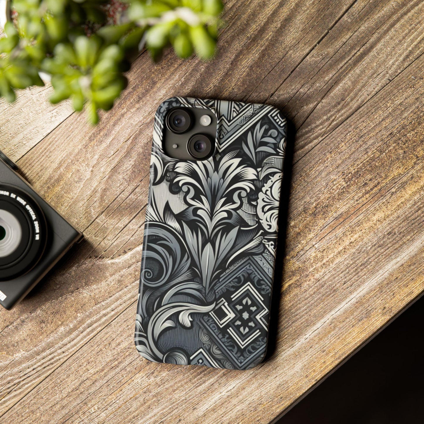 Elegant Floral Slim Phone Case - Stylish Protection for Modern Aesthetics