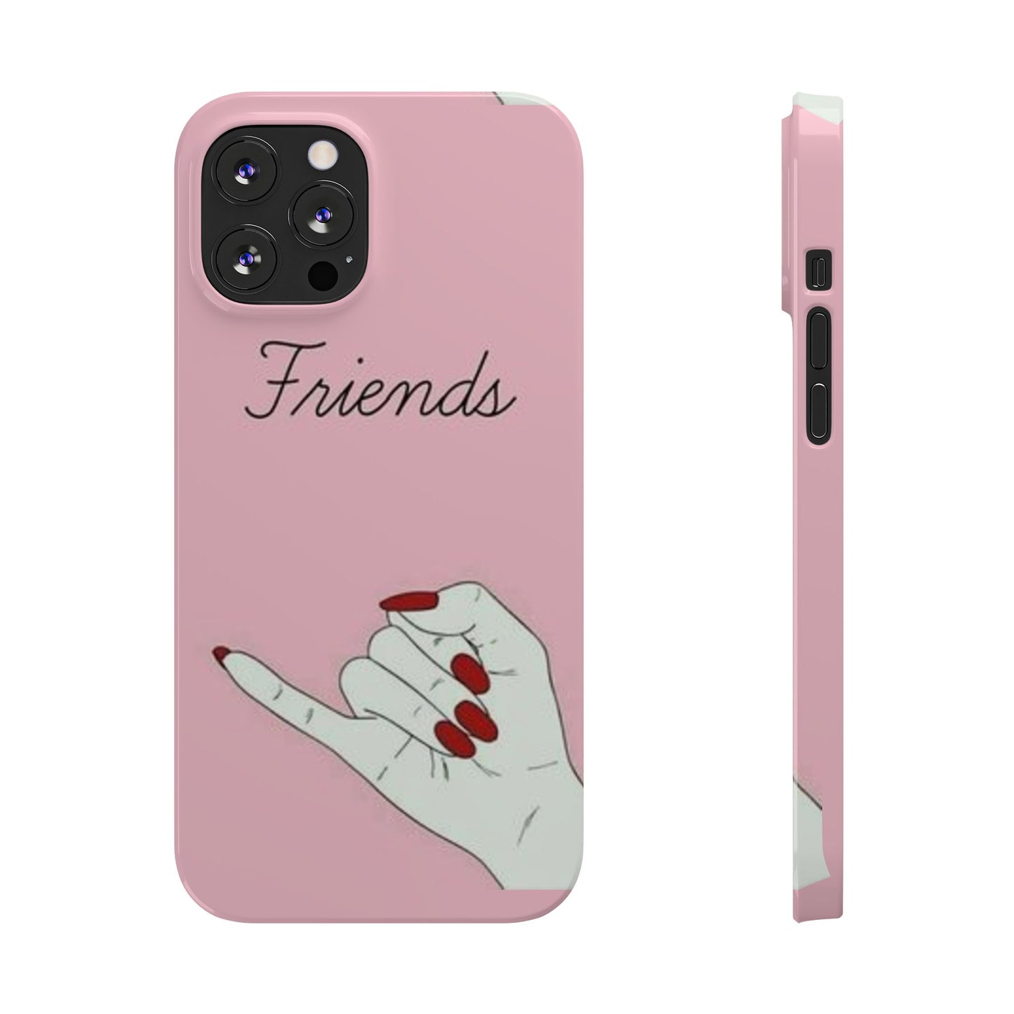 Stylish Slim Phone Case - 'Friends' Design - Perfect Gift for Besties