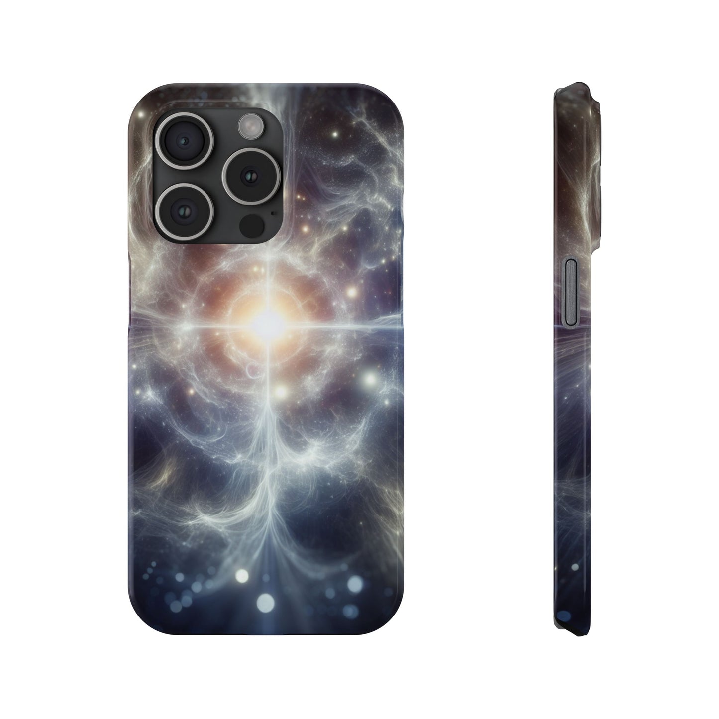 Cosmic Energy Slim Phone Case – Galaxy Design for Astronomy Lovers