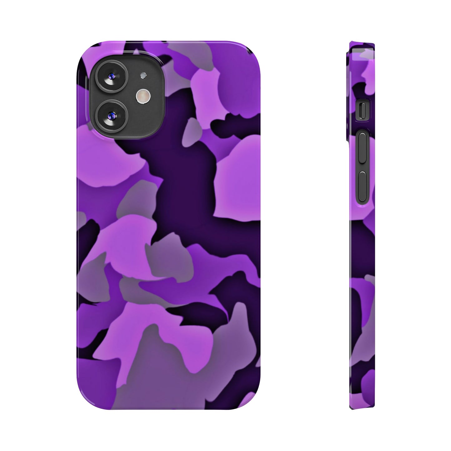 Colorful Purple Abstract Slim Phone Case - Stylish Mobile Accessory for Trendsetters