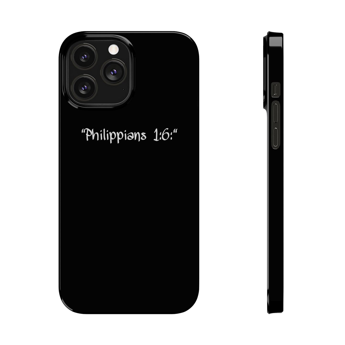 Bible verse "Philippians 1:6" - iPhone Case