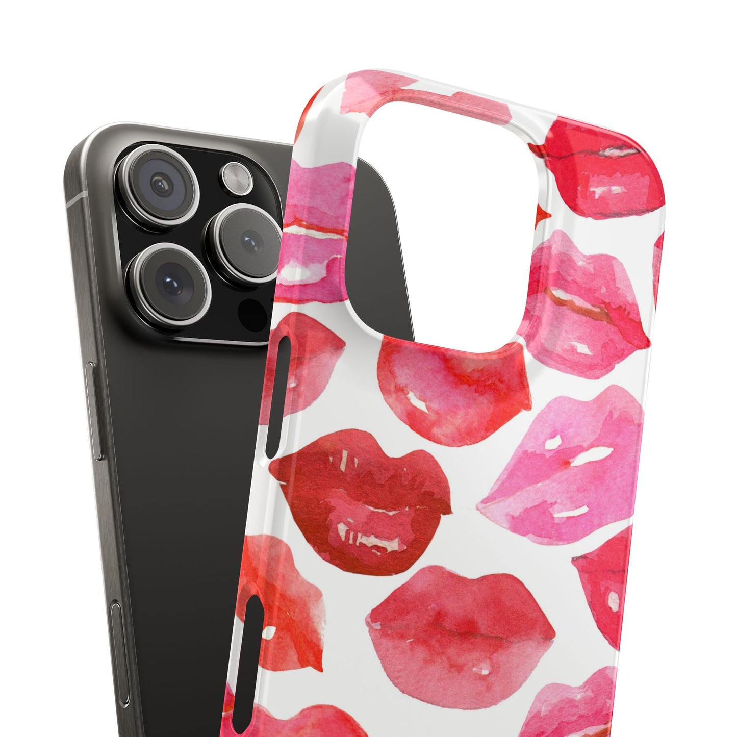 Romantic Kiss Lip Design Slim Phone Case - Perfect Gift for Valentine's Day