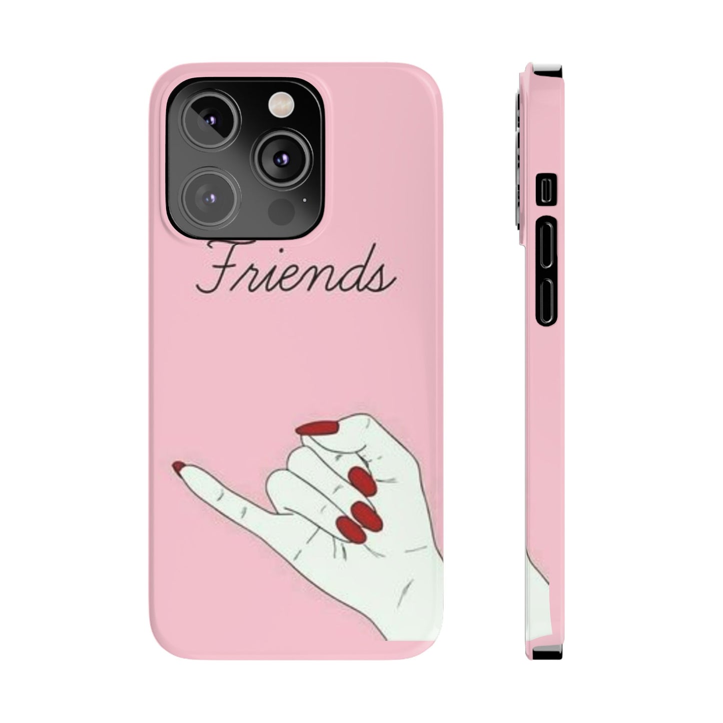 Stylish Slim Phone Case - 'Friends' Design - Perfect Gift for Besties