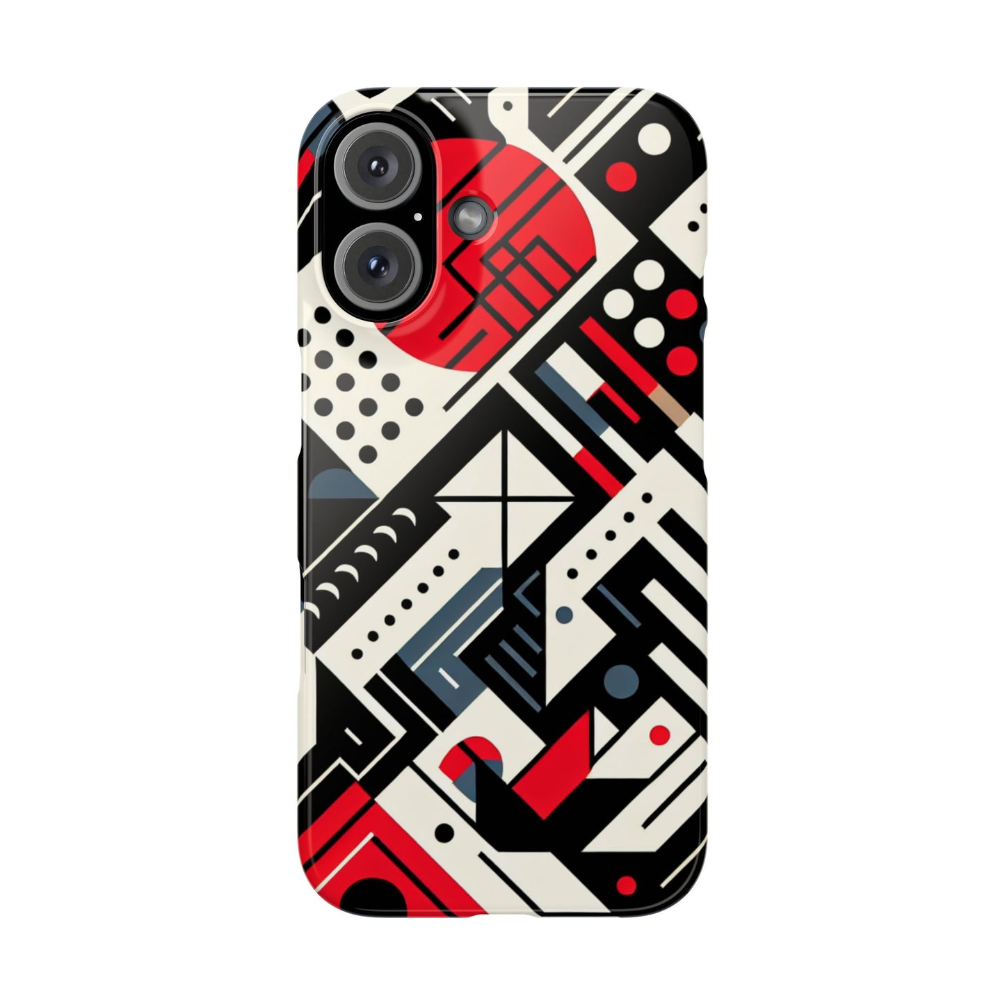 Geometric Abstract Slim Phone Case - Modern Design for Trendsetters