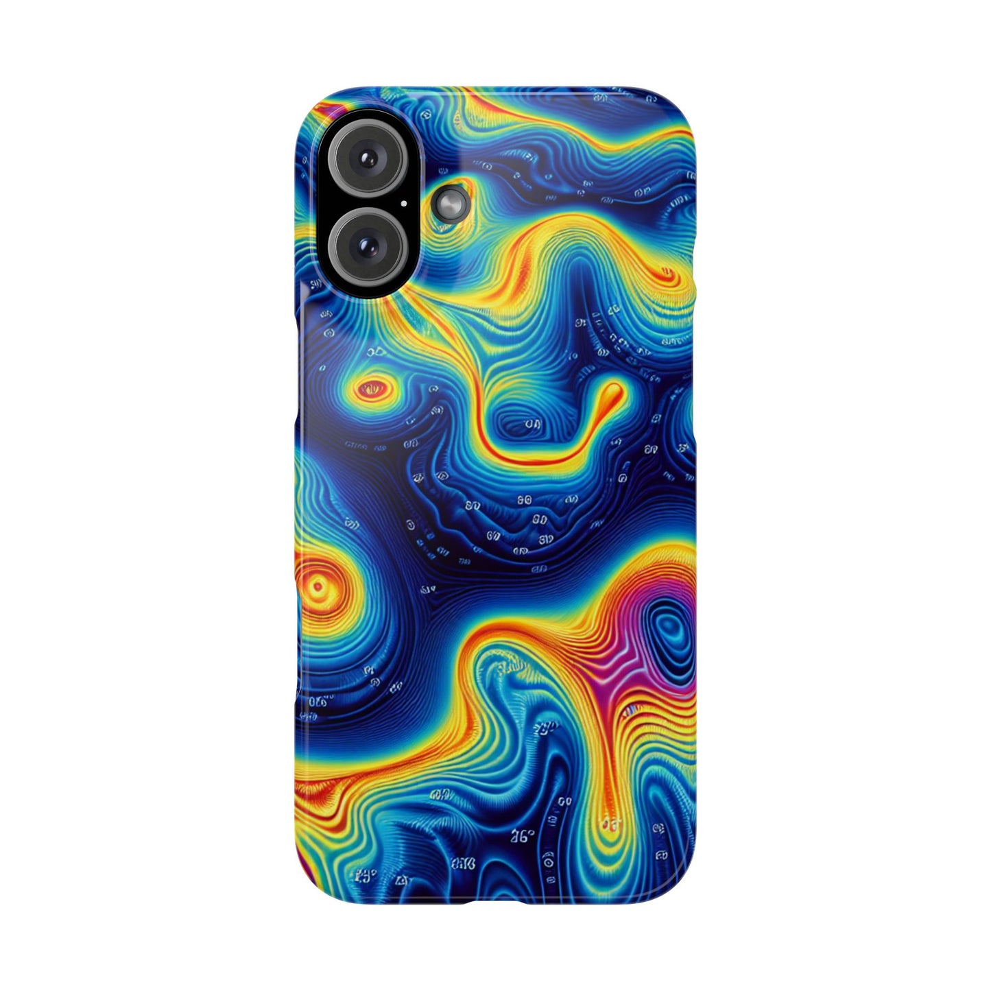 Thermal islands Phone Case - Colorful Geometric Design for Art Lovers