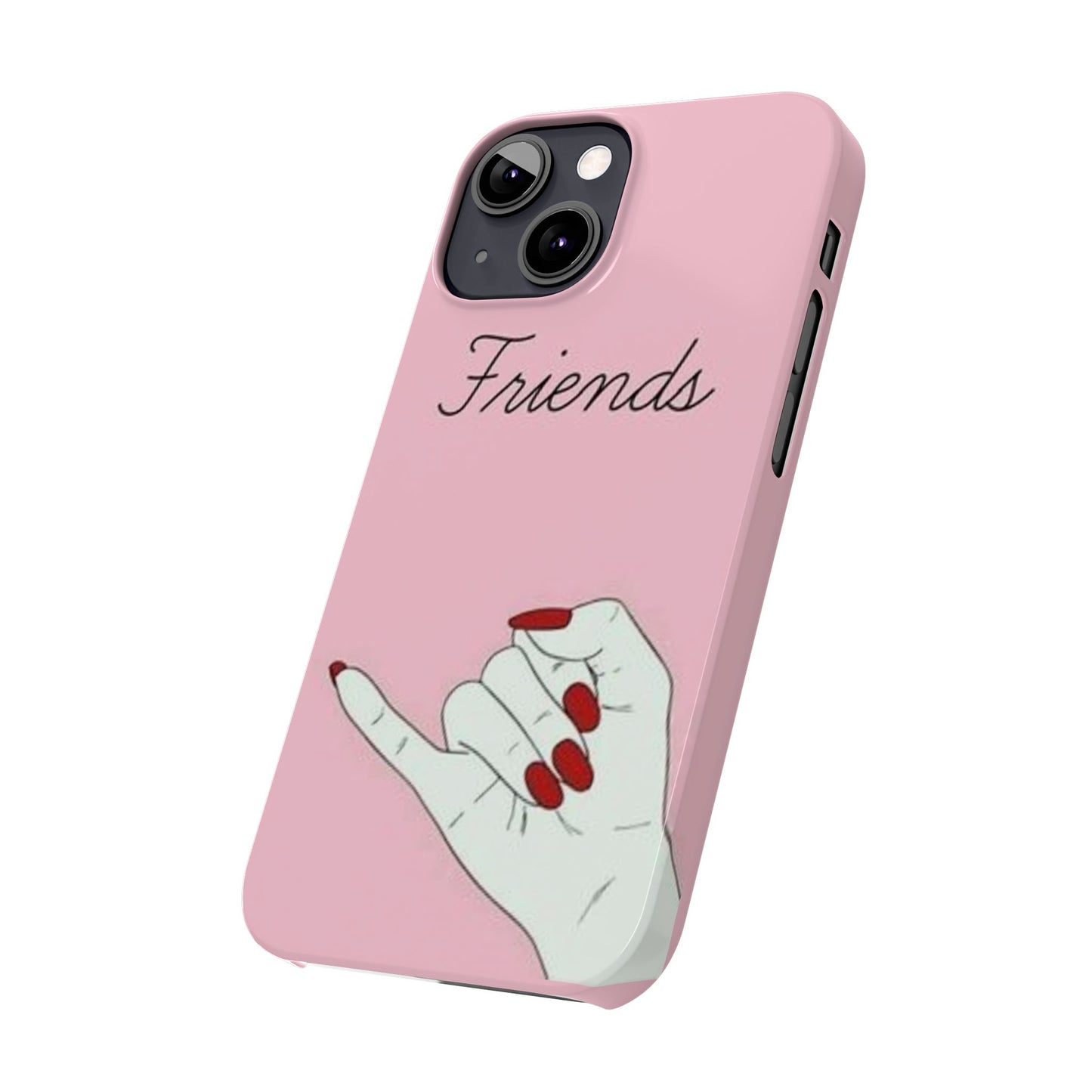 Stylish Slim Phone Case - 'Friends' Design - Perfect Gift for Besties